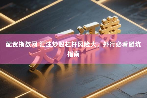 配资指数网 汇注炒股杠杆风险大，外行必看避坑指南